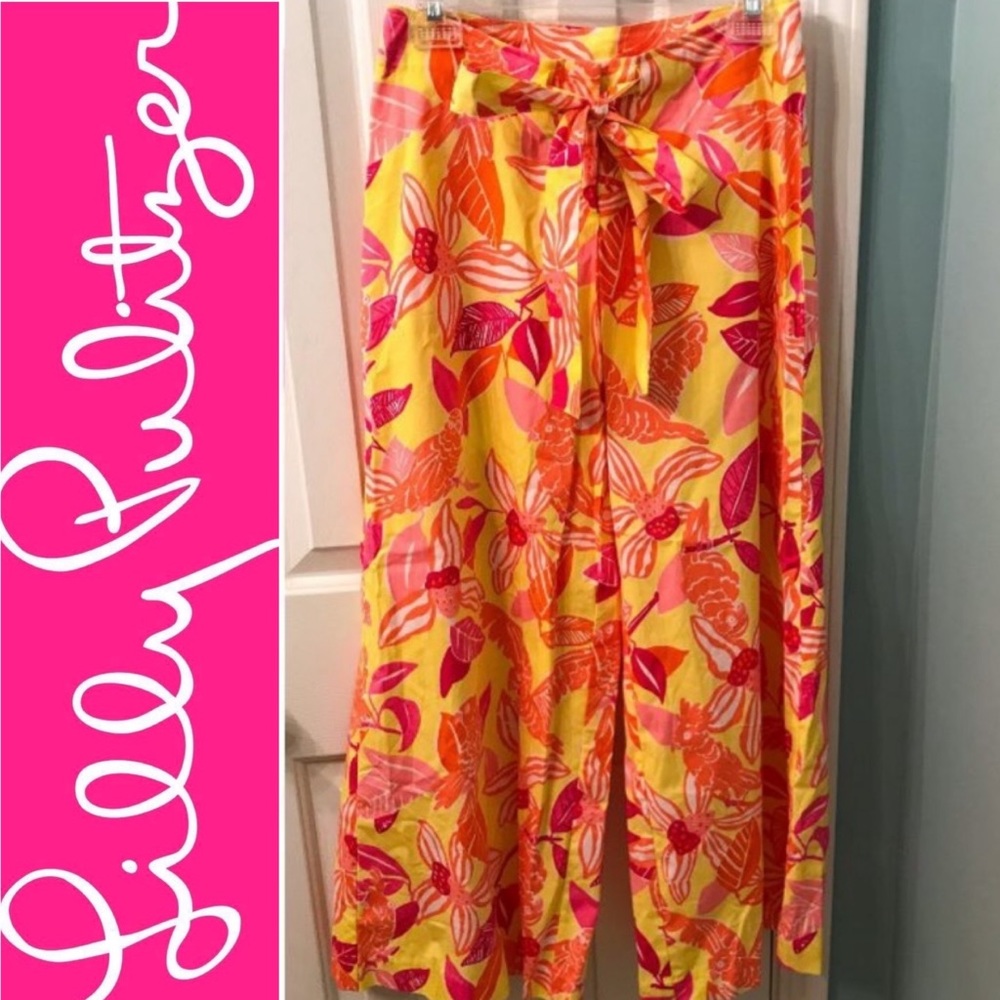LILLY PULITZER Pacific Wing Print Kendra Pants
